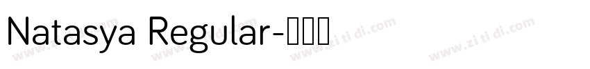 Natasya Regular字体转换
